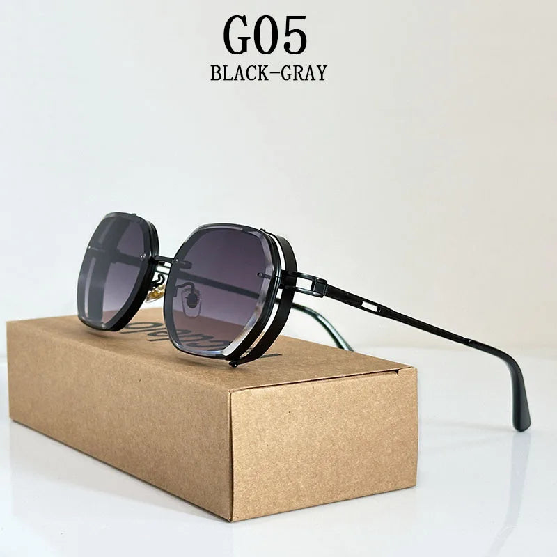 CyberRetro Vibe – Men’s & Women’s Steampunk Polarized Shades