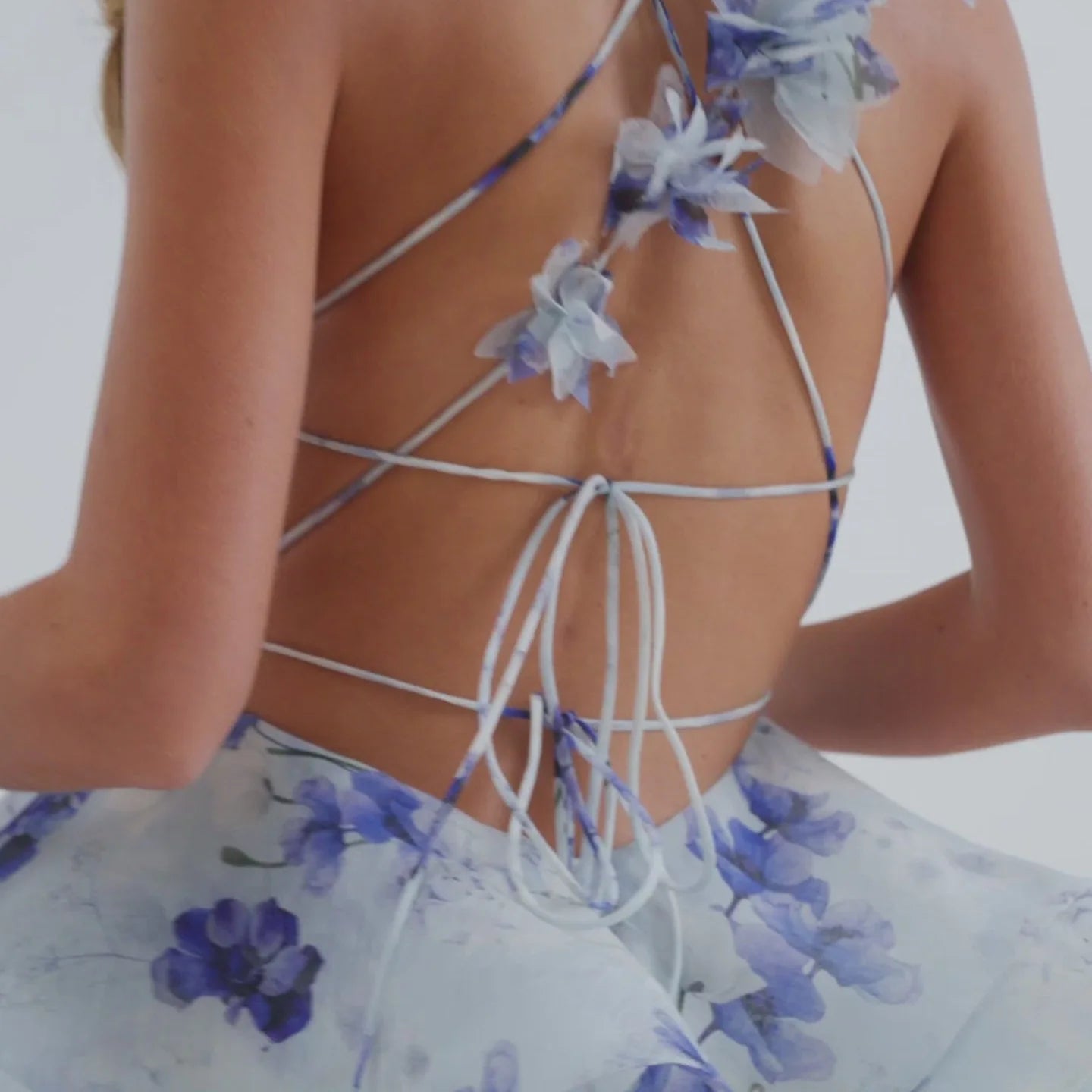 Chic in Bloom – French Style Halter Cake Skirt Dress