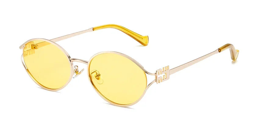 Luxury Metal Frame Optical Glasses – Small UV Protection Shades for Daily Wear