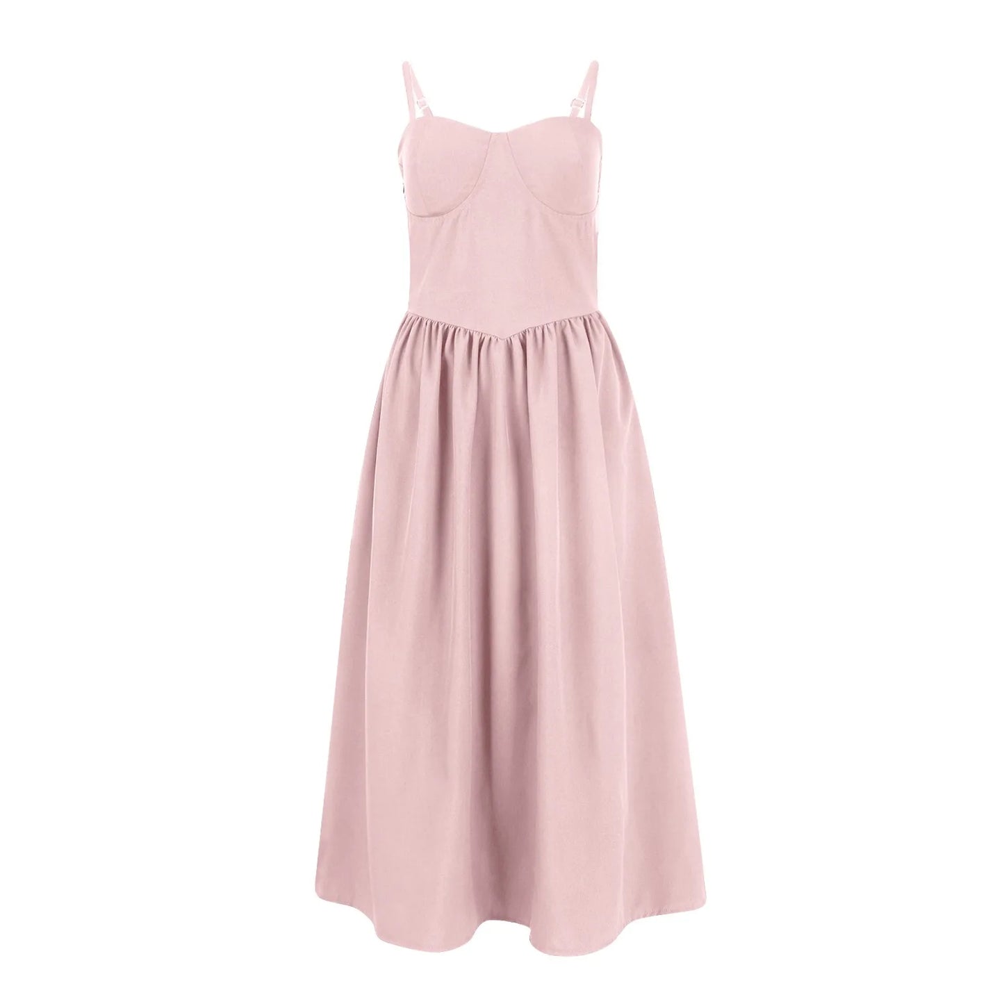 Sexy Sleeveless A-Line Dress for Women – Mid-Length Feminine Summer Style