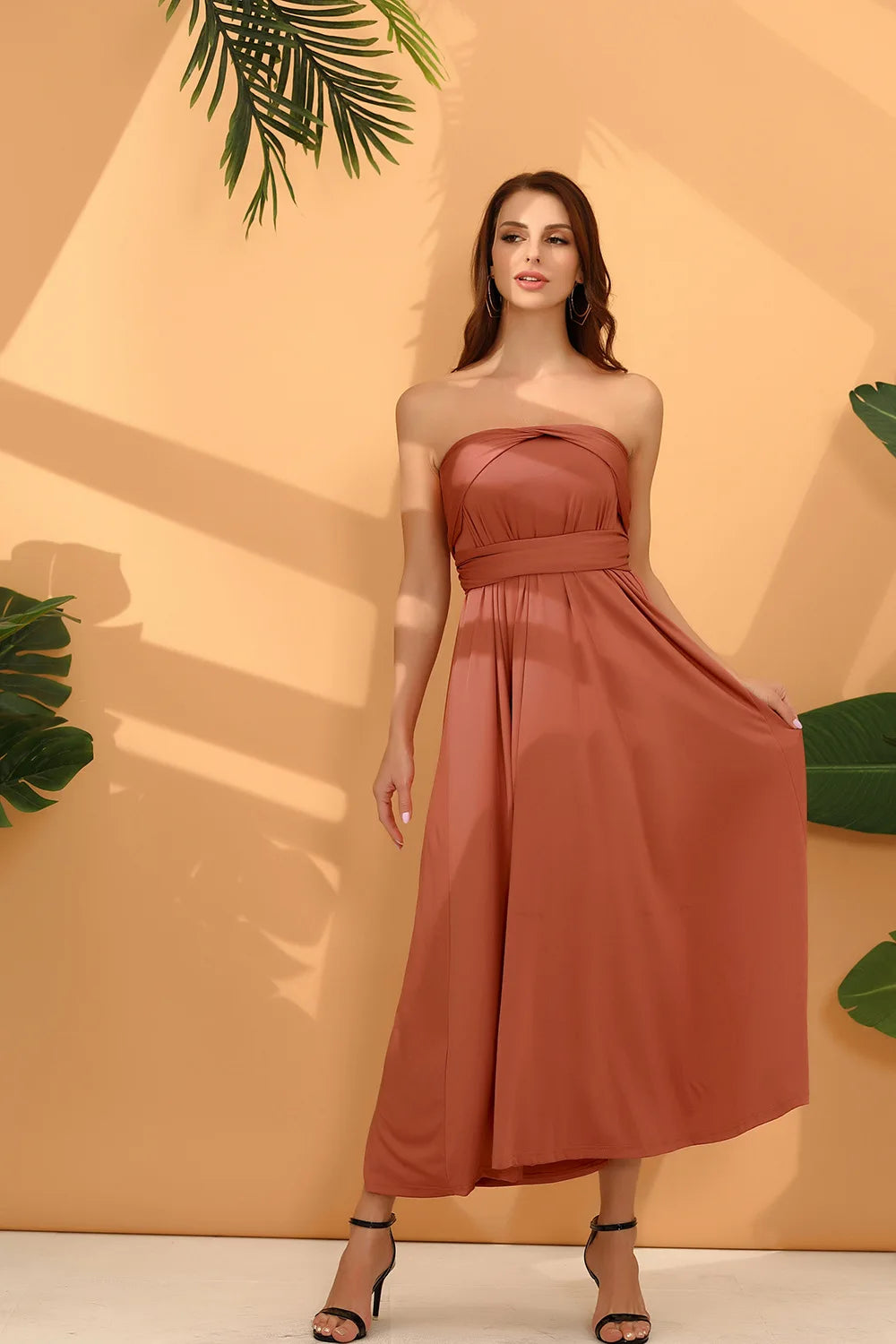 "One Dress, Endless Styles – Convertible Maxi Magic! "