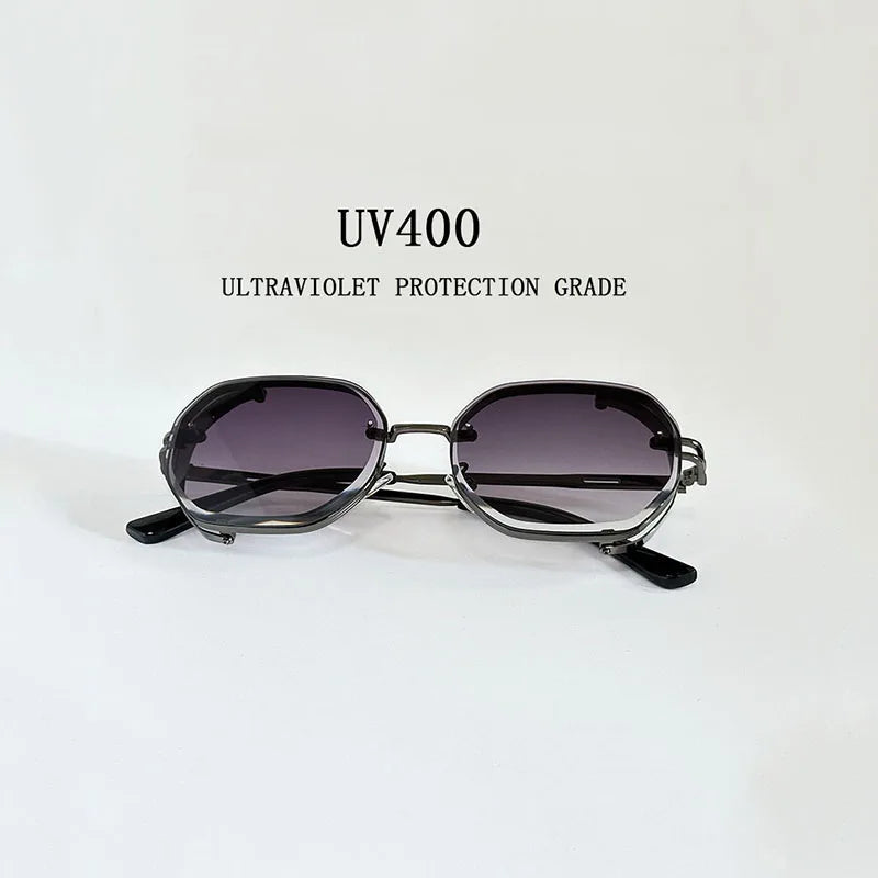 CyberRetro Vibe – Men’s & Women’s Steampunk Polarized Shades