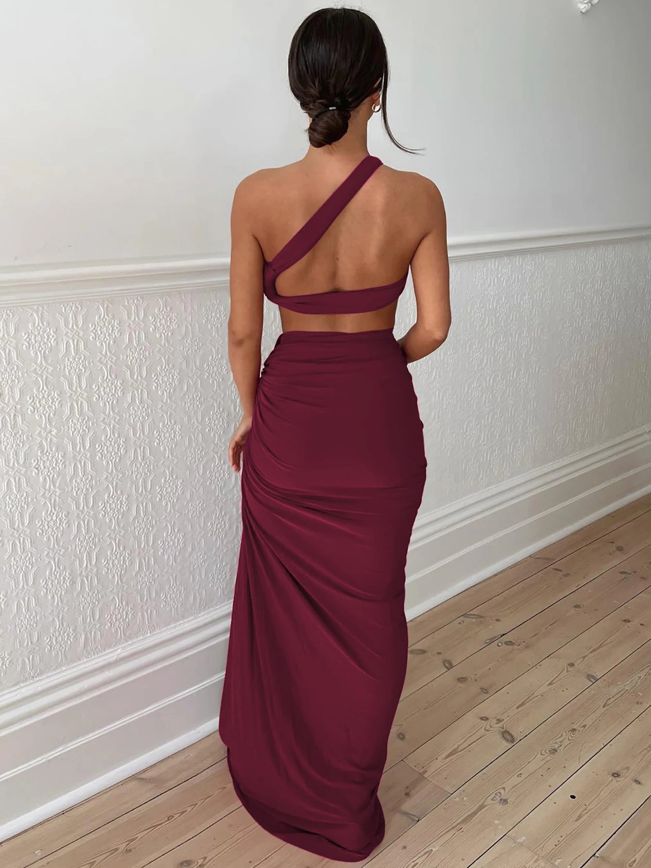 Trendy Vacation Co-Ord Set – Dulzura Sleeveless Top & Long Skirt Matching Outfit