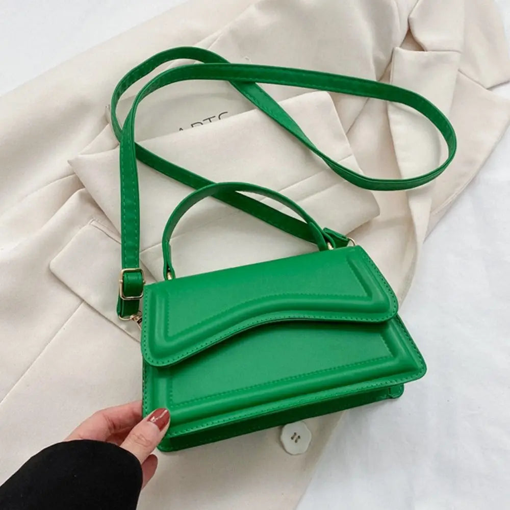 Elegant PU Leather Tote – Small Messenger Shoulder Bag for Ladies
