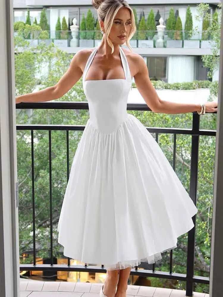 Sexy & Sophisticated: NIDANSSI Strapless Backless Bodycon Dress for Women