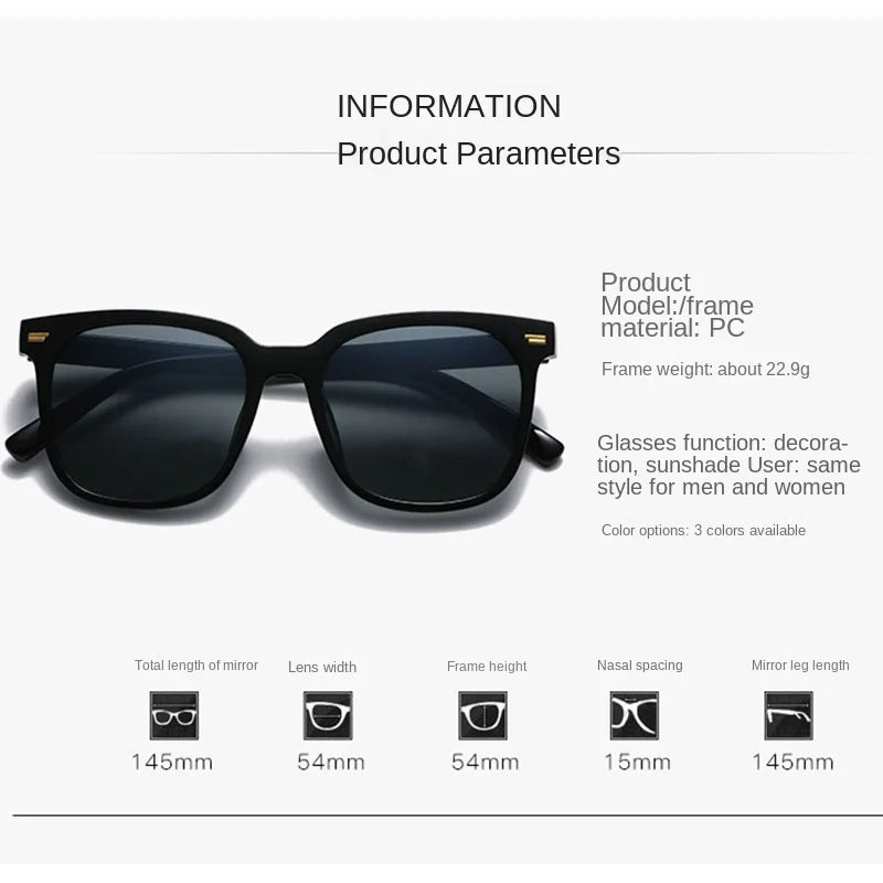 Fashion Square Sunglasses – UV400 Protection, Retro Style for Stylish Women