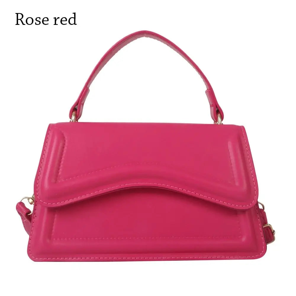 Elegant PU Leather Tote – Small Messenger Shoulder Bag for Ladies
