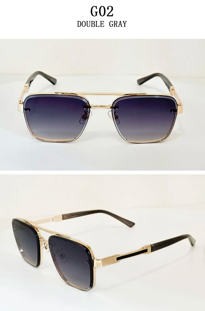 Trendy Vintage Sunglasses – Luxury Square Shades for Men and Women, Zonnebril Style