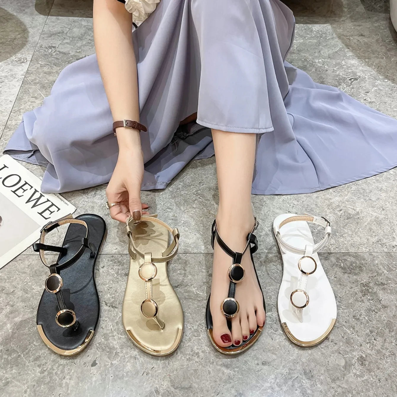 Stylish Comfort – Designer-Inspired Summer Flip Flops for Women