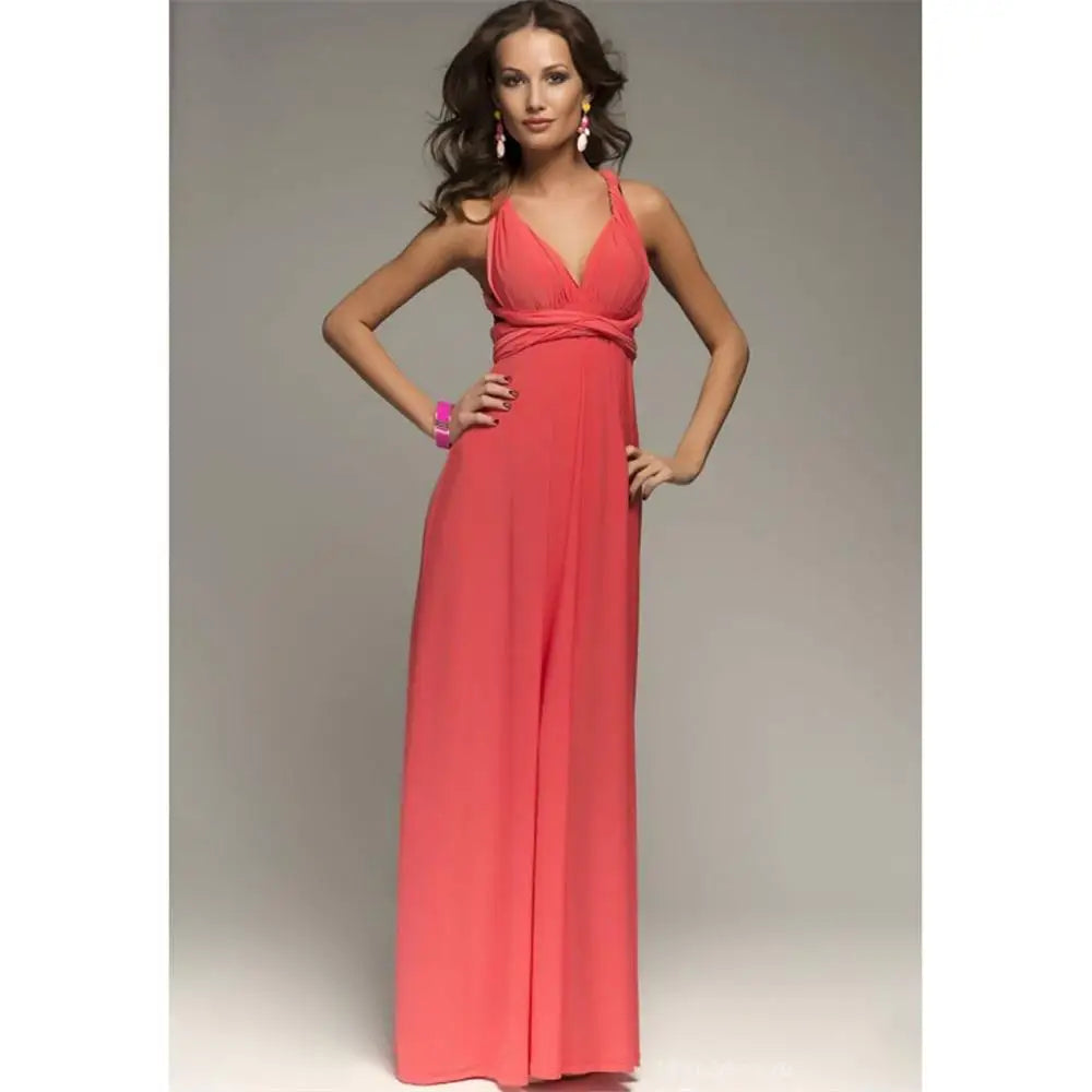 "One Dress, Endless Styles – Convertible Maxi Magic! "