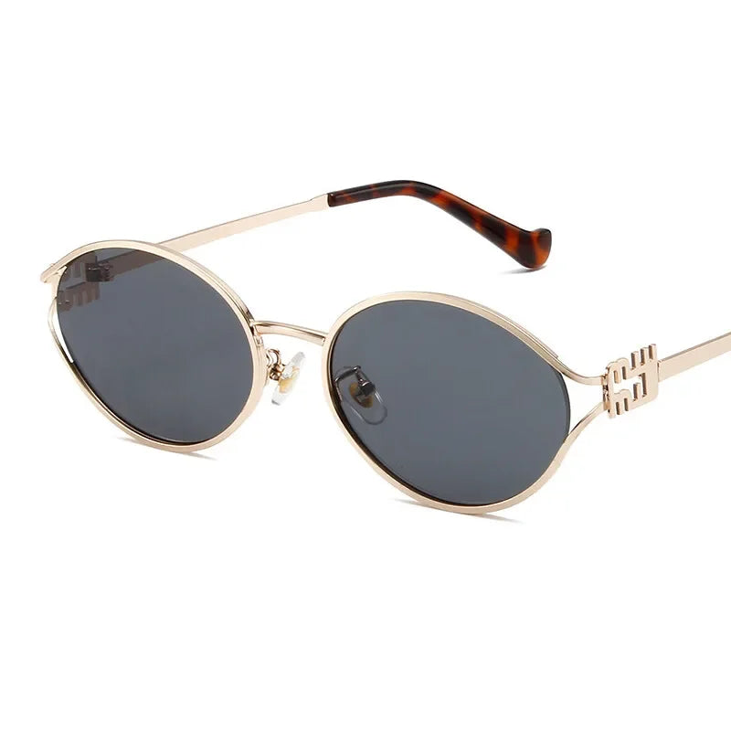 Luxury Metal Frame Optical Glasses – Small UV Protection Shades for Daily Wear