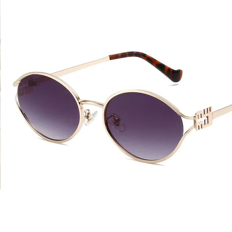 Luxury Metal Frame Optical Glasses – Small UV Protection Shades for Daily Wear