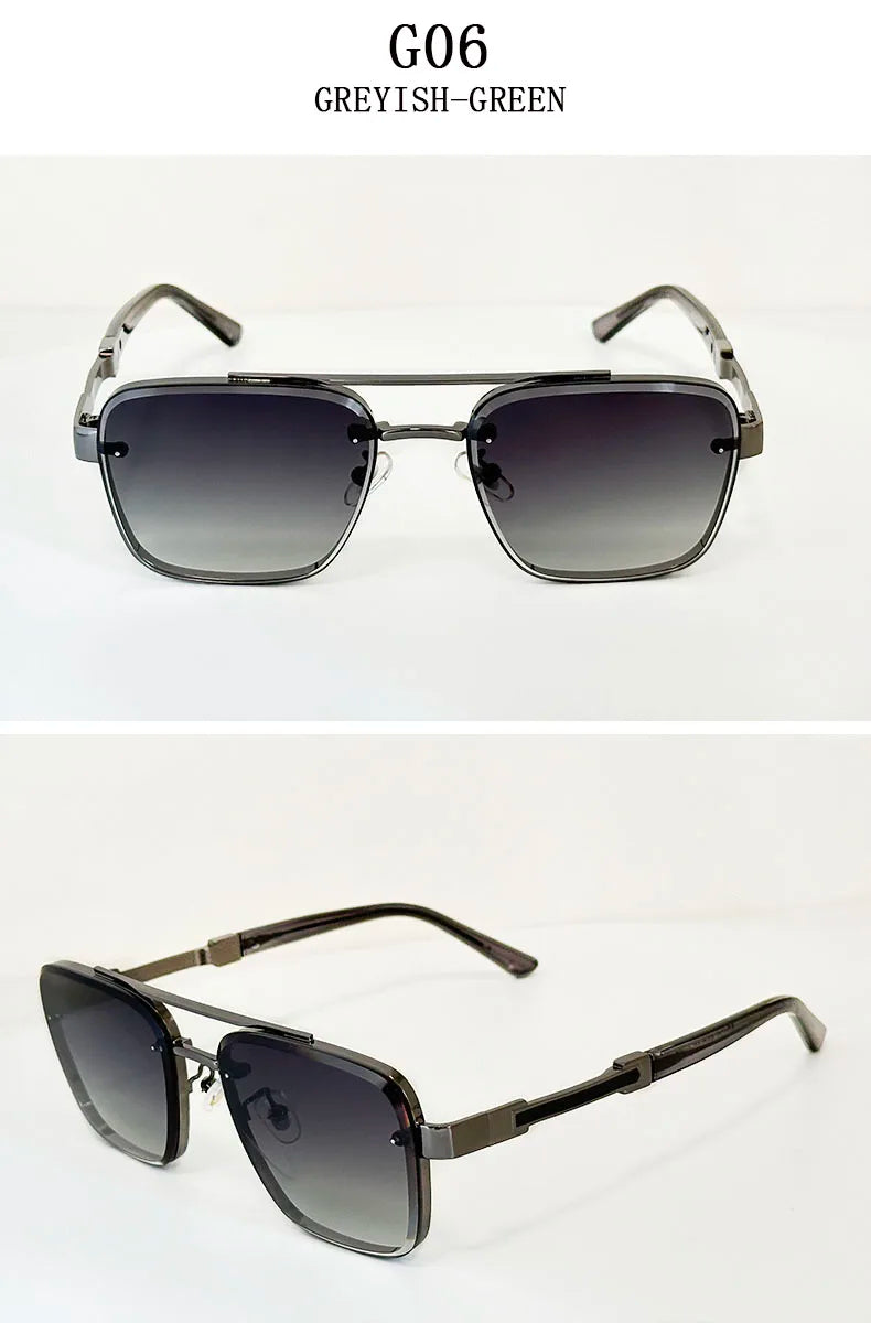Trendy Vintage Sunglasses – Luxury Square Shades for Men and Women, Zonnebril Style