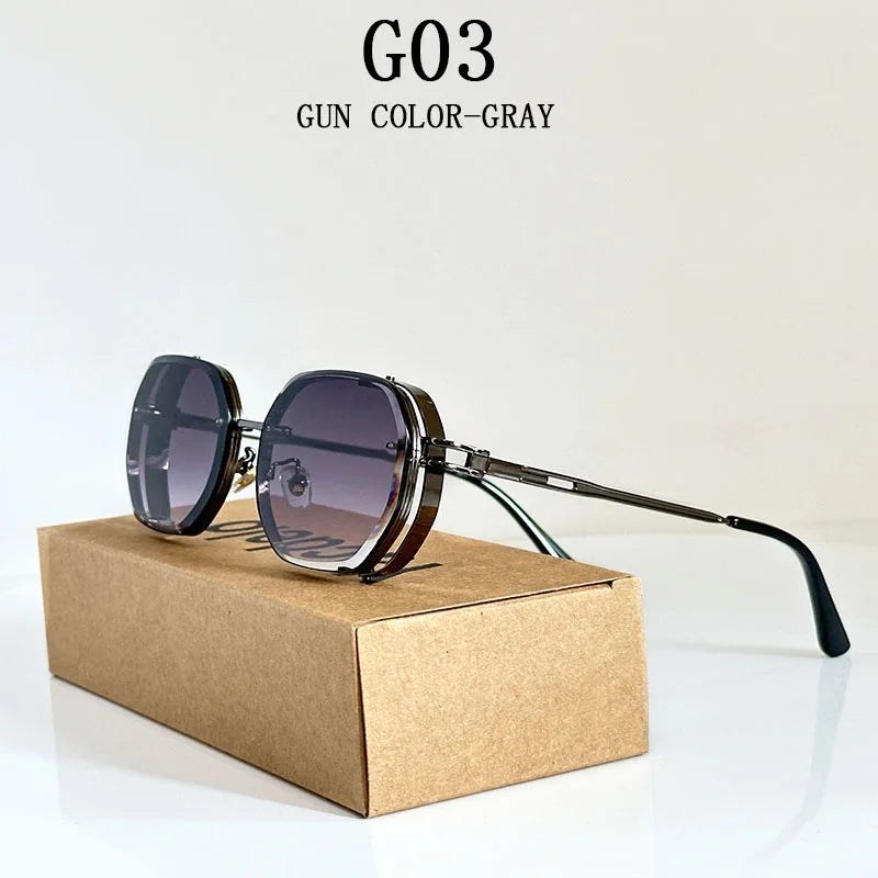 CyberRetro Vibe – Men’s & Women’s Steampunk Polarized Shades