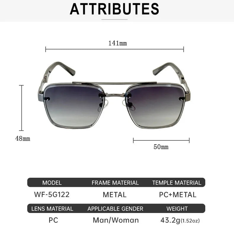 Trendy Vintage Sunglasses – Luxury Square Shades for Men and Women, Zonnebril Style