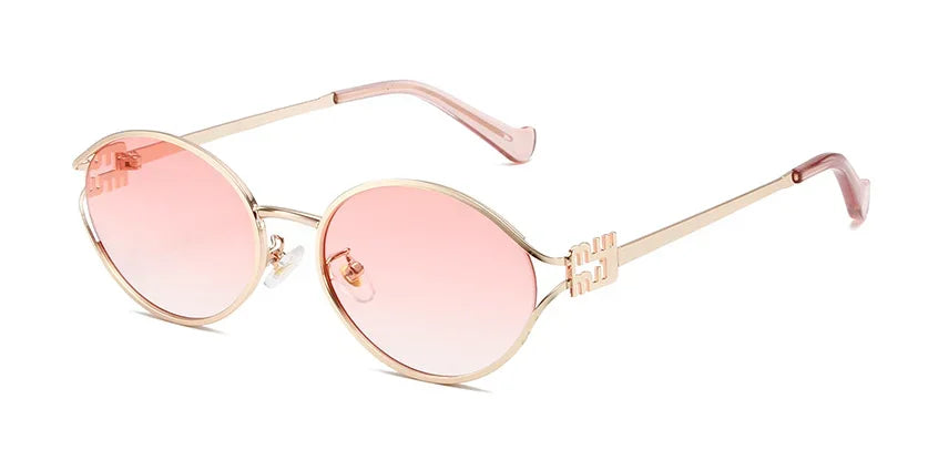 Luxury Metal Frame Optical Glasses – Small UV Protection Shades for Daily Wear