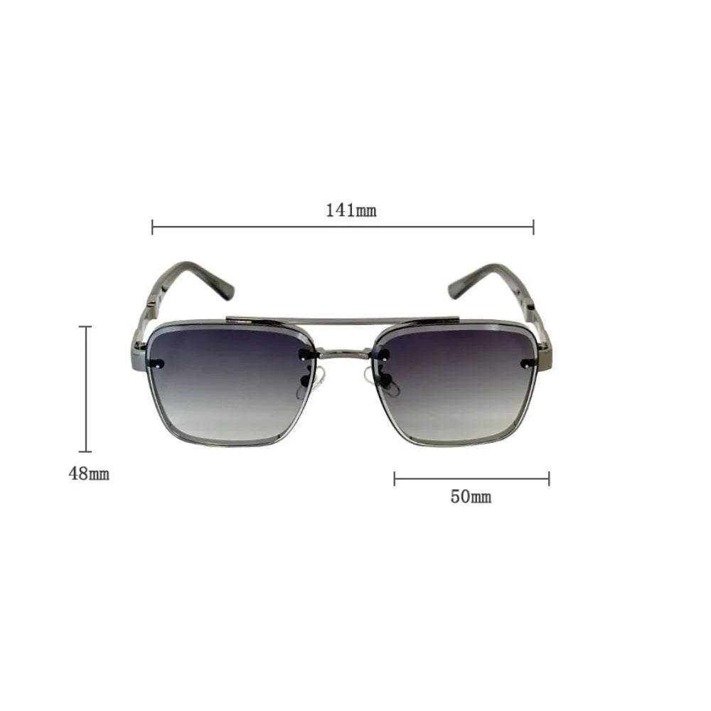 Trendy Vintage Sunglasses – Luxury Square Shades for Men and Women, Zonnebril Style