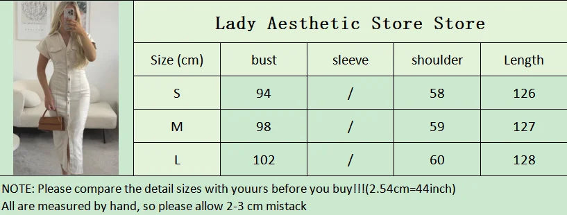 Women's White Denim Shirt Dress – Short Sleeve, Slim Fit, Maxi Length