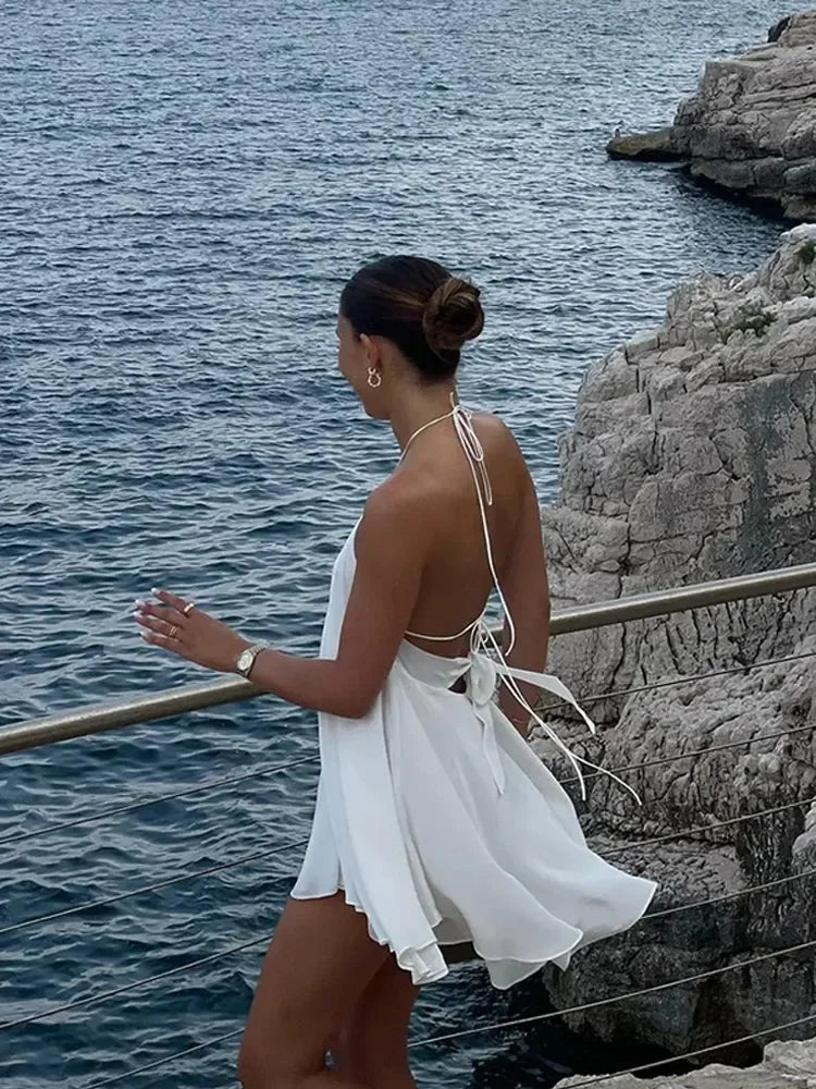 High Street Summer Vestido – Chic Sleeveless Off-Shoulder Dress 2025