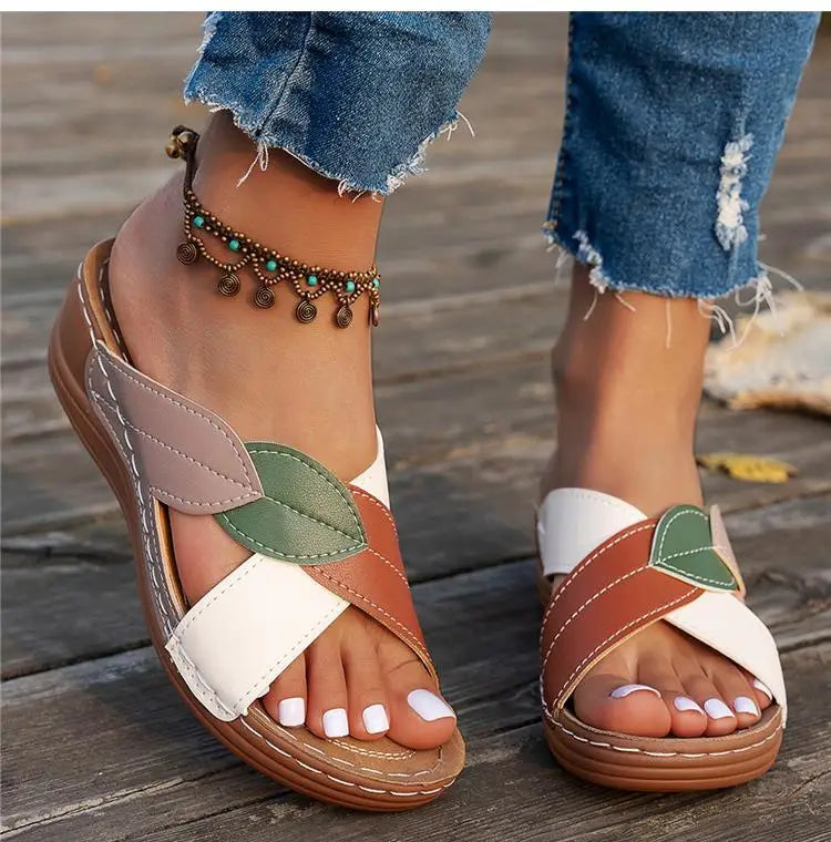 Women’s Comfy Walking Sandals – Breathable Slip-On Wedges for Summer Style