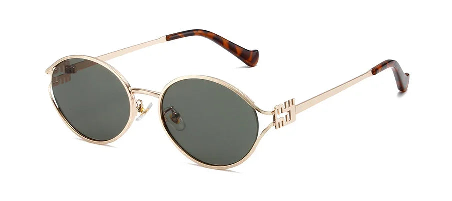 Luxury Metal Frame Optical Glasses – Small UV Protection Shades for Daily Wear