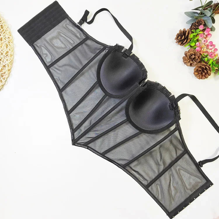 Women’s Romantic Lingerie – Sexy Bra and Underwear Corset Set