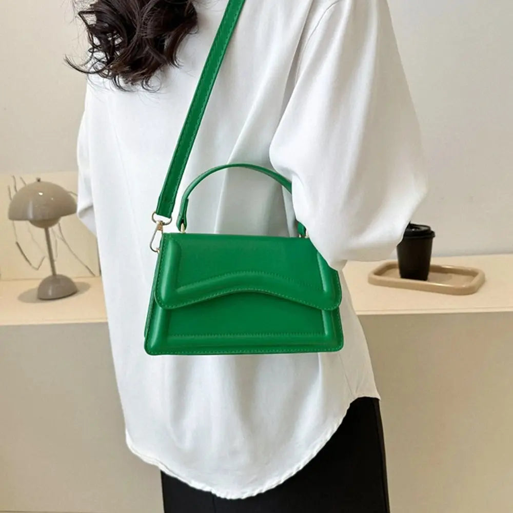 Elegant PU Leather Tote – Small Messenger Shoulder Bag for Ladies