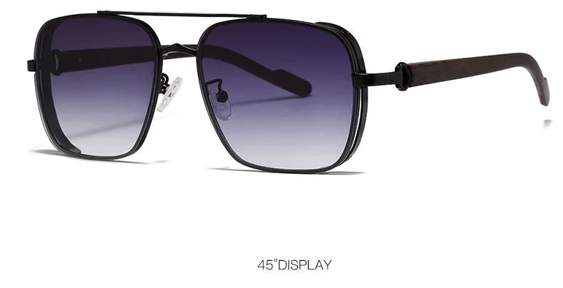 Trendy Vintage Square Sunglasses for Men & Women – Luxe Steampunk Style