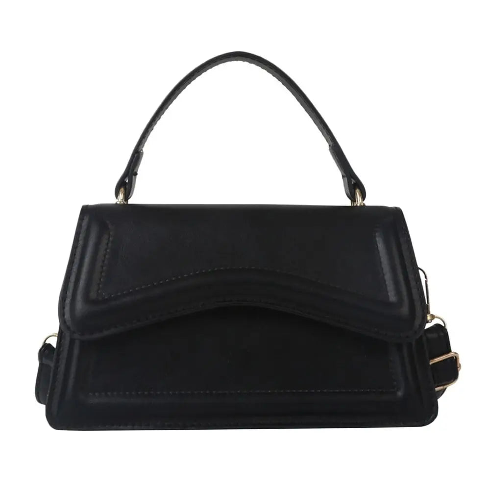 Elegant PU Leather Tote – Small Messenger Shoulder Bag for Ladies