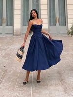 Stylish Spaghetti Strap Midi Dress – Suninheart Casual & Elegant