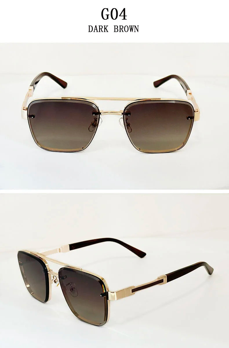 Trendy Vintage Sunglasses – Luxury Square Shades for Men and Women, Zonnebril Style