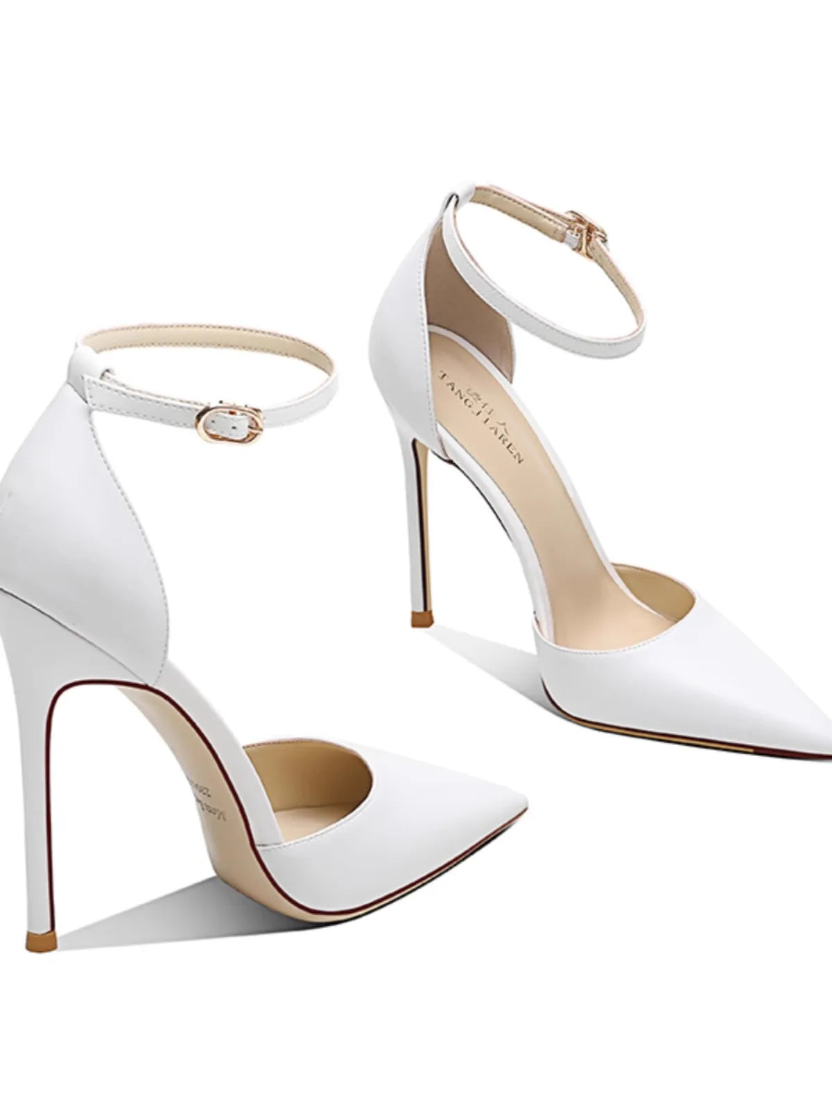 Spring Summer Fashion Sheepskin Heels – Women’s Buckle Strap Sandals (6–12cm)