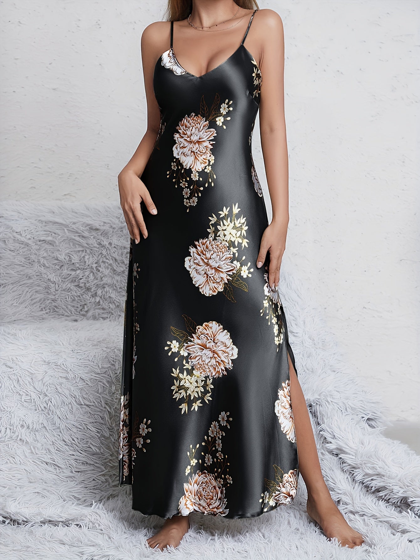 Romantic Floral Slip Dress – Summer Seduction in Bloom