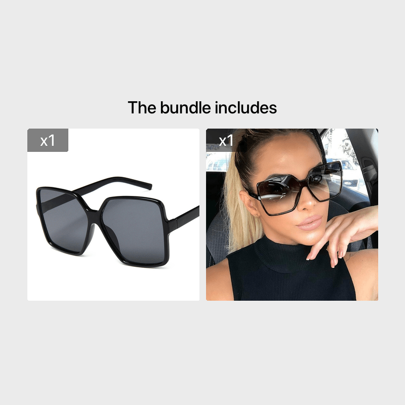 Fashionable Big Frame Gradient Sunglasses – Travel & Driving Ready
