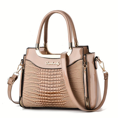 Crocodile Pattern Shoulder Bag – Stylish & Functional Tote for Everyday Use