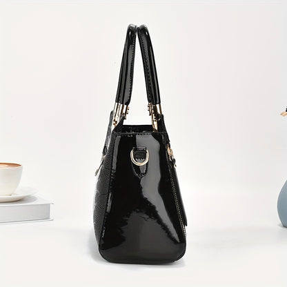 Crocodile Pattern Shoulder Bag – Stylish & Functional Tote for Everyday Use