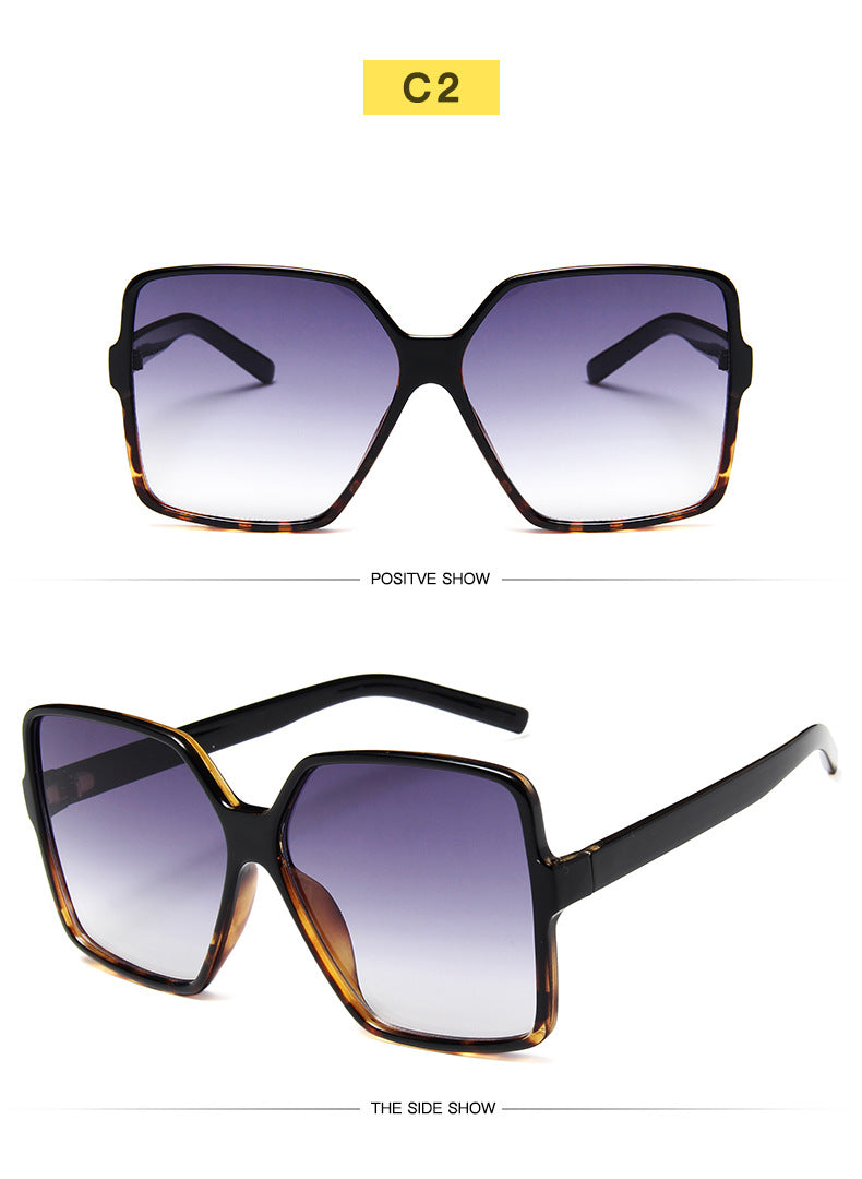 Fashionable Big Frame Gradient Sunglasses – Travel & Driving Ready