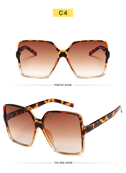 Fashionable Big Frame Gradient Sunglasses – Travel & Driving Ready
