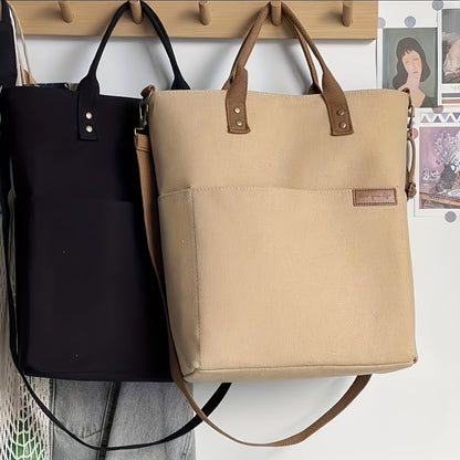 Thick Canvas School Tote Bag – Stylish & Durable Everyday Bag for Women