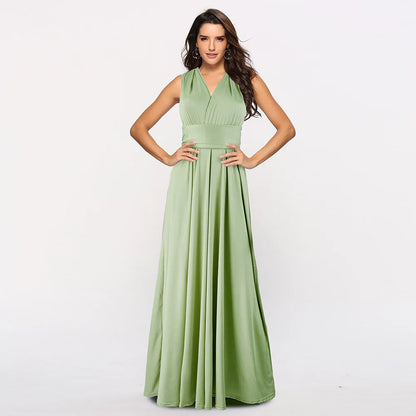 "One Dress, Endless Styles – Convertible Maxi Magic! "