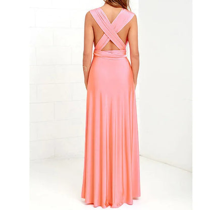 "One Dress, Endless Styles – Convertible Maxi Magic! "
