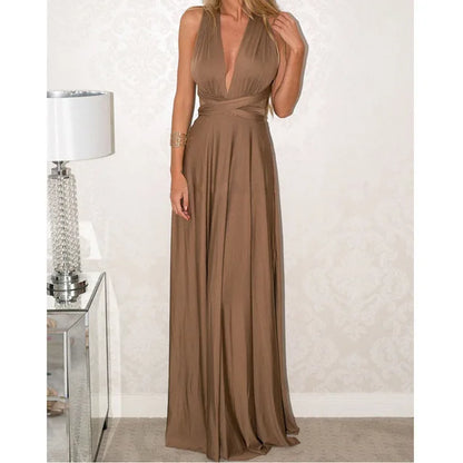 "One Dress, Endless Styles – Convertible Maxi Magic! "