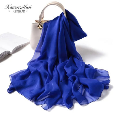 Fimtariah Summer Silk Scarf for Women – Lightweight Long Foulard Femme