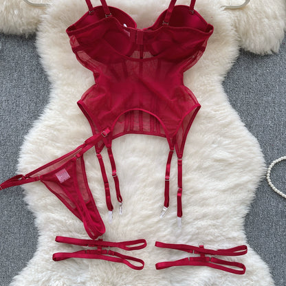 Women’s Erotic Mesh Underwire Bra & Panty Set – CHILLGIO Intimates