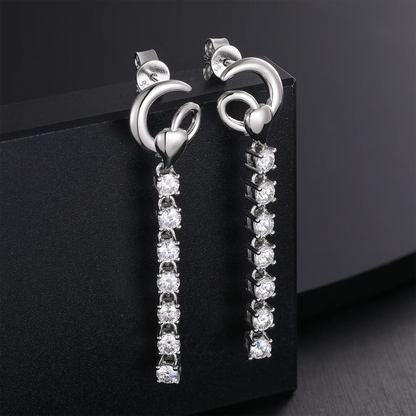 Brilliant Round Moissanite Earrings – Sterling Silver Studs, Dazzling Gift for Him or Her