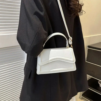Elegant PU Leather Tote – Small Messenger Shoulder Bag for Ladies