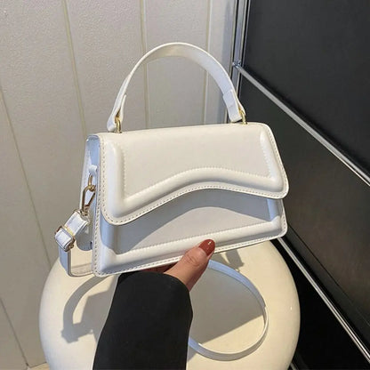 Elegant PU Leather Tote – Small Messenger Shoulder Bag for Ladies