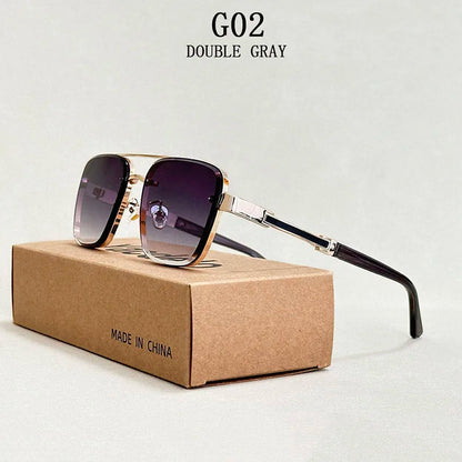 Trendy Vintage Sunglasses – Luxury Square Shades for Men and Women, Zonnebril Style