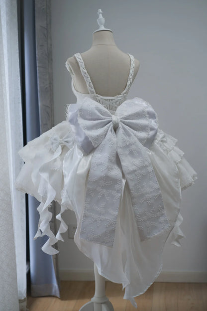 Sweet Lolita Suspender Dress – Short Flower JSK for Weddings & Special Occasions