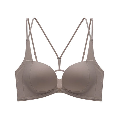 Cross-Back Adjustable Lift Bra – Anti-Sag, Front Closure Sexy Lingerie